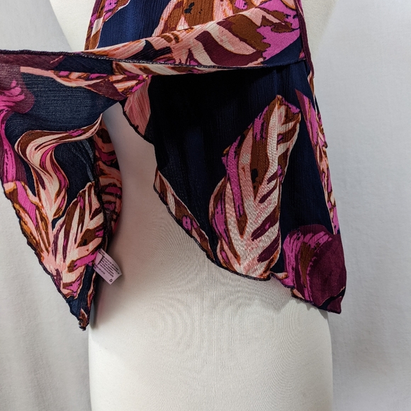 Mossimo Ruffle Tank Top Split Back Size Small - Picture 6 of 7